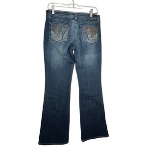 VTG Y2K Citizens of Humanity Low Rise Flare Jeans Size 28 Paloma Embroidered